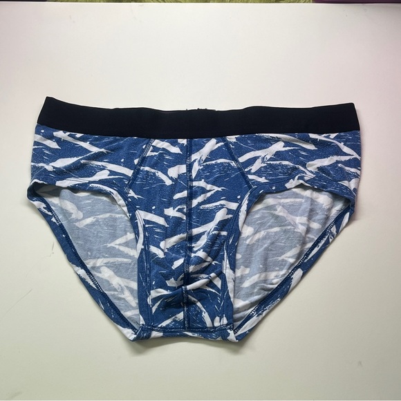 Stylish Blue Patterned Men's Briefs MeUndies - Picture 1 of 1